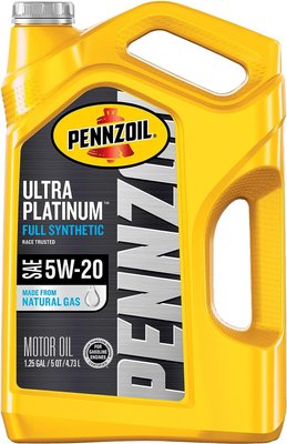 Моторное масло 550045202 Pennzoil ULTRA PLATINUM SAE 5W-20 FULL SYNTHETIC MOTOR OIL 4,73 л 550045202 фото